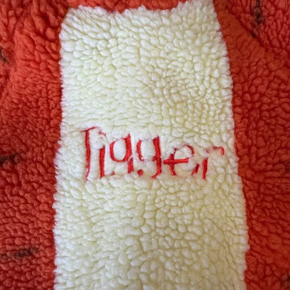 Vintage DISNEY STORE Tigger Fleece Hooded Costume Size 3-5 Toddler Kids Zipper - Picture 3 of 7